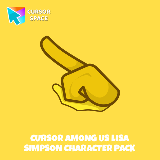 Cursor Among Us Lisa Simpson Character Pack